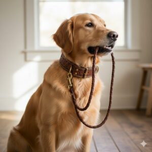 DOG COLLAR AND LEAD